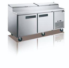 DPP70-9-S2   Pizza Prep Table refregerator