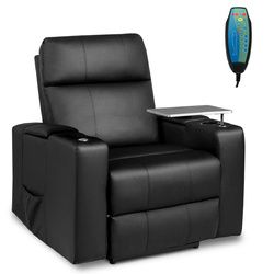 Massage Recliner Chair Seating with Swivel Tray&Remote Control