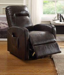 Kasia Recliner w/Power Lift; Espresso PU