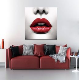 Oppidan Home &quot;Red Lips&quot; Acrylic Wall Art (40&quot;H X 40&quot;W)