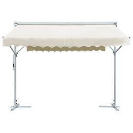 Free Standing Awning 118.1"x118.1" Cream