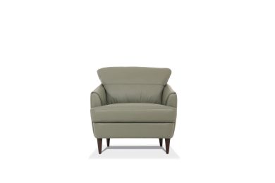 Helena Chair; Moss Green Leather 54572