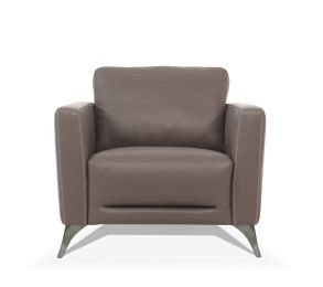 Malaga Chair; Taupe Leather 55002