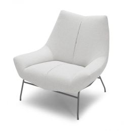 Divani Casa Colt Modern White Lounge Chair