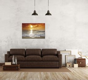 Oppidan Home &quot;Coastal Sunset at the Beach&quot; (32&quot;H x 48&quot;W)