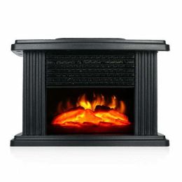 Electric Fireplace Heater LED Flame Effect Stove (style: EU)