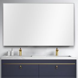 Modern Bathroom / Vanity Mirror (Color: Silver)