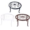 Plant Stand Floor Flower Pot Rack Round Iron Home Garden Indoor Balcony Decor