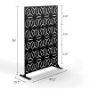 6.5 ft. H x 4 ft. W Laser Cut Metal Privacy Screen, 24"*48"*3 panels