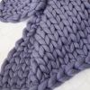 Chunky Knit Blanket Handmade Knitting Warm Knitting Throw Blanket