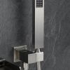 TrustMade Pressure-Balance Waterfall Single Handle Wall Mount Tub Faucet with Hand Shower - 2W01