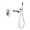 TrustMade Pressure-Balance Waterfall Single Handle Wall Mount Tub Faucet with Hand Shower - 2W01