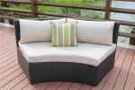 Direct Wicker Outdoor And Garden Patio Sofa Set 6PCS Reconfigurable Stylish And Modern Style With Seat Cushion and Coffee Table